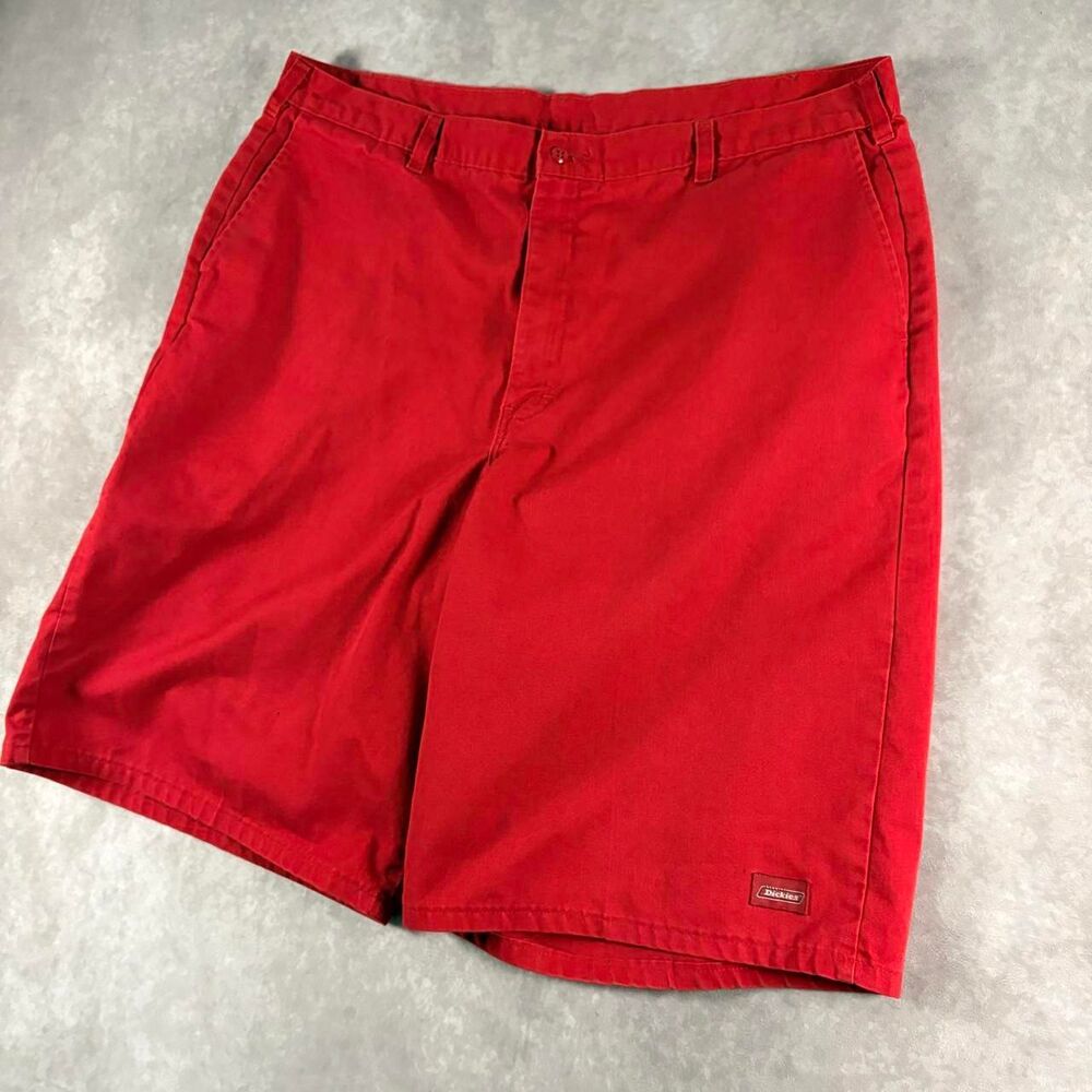 vintage dickies baggy red workwear shorts